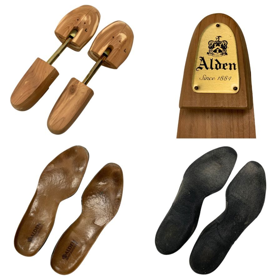 オールデン レザーシューズ 54441 Vチップ カーフ サイズ10.5 ブラウン メンズ ALDEN ビジネスシューズ 約29.0cm【LA】【中古】