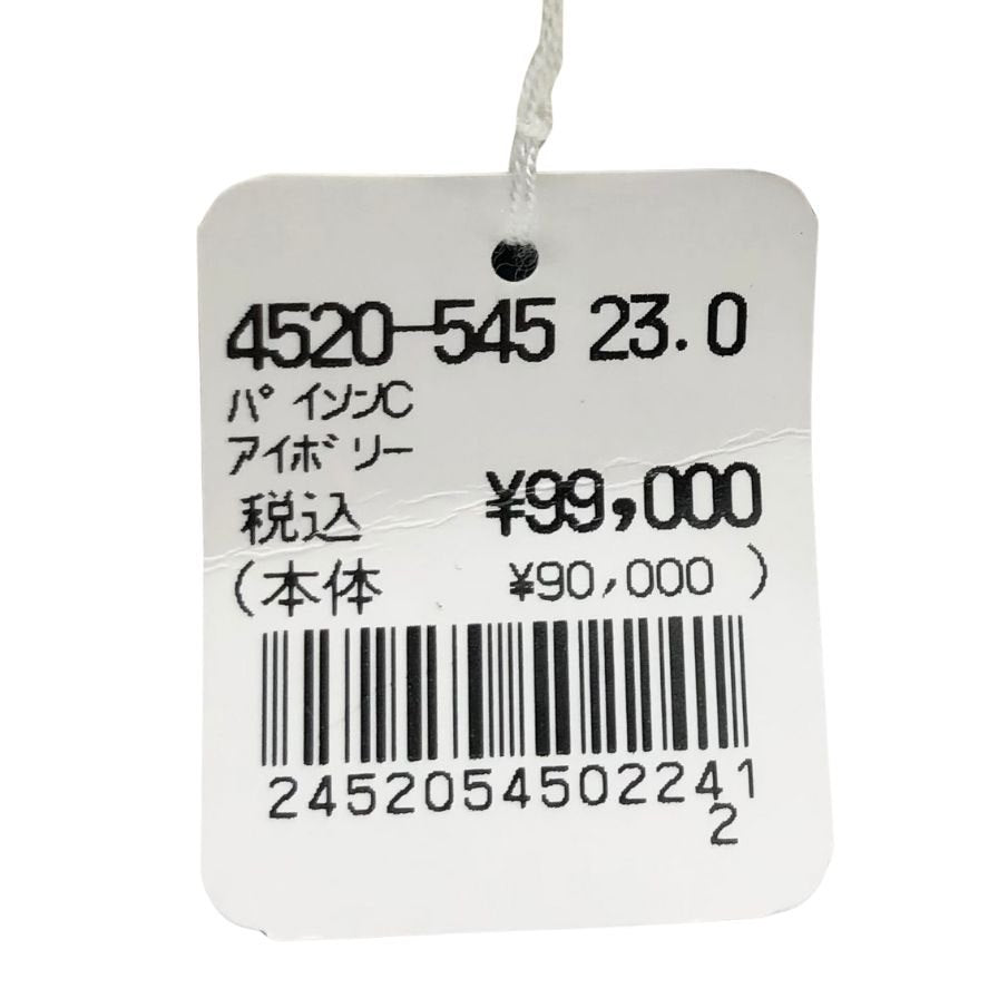 新宿屋 ヒールサンダル パイソン 4520-545 23cm レディース アイボリー sinjukuya 約23.0cm【7-18】
