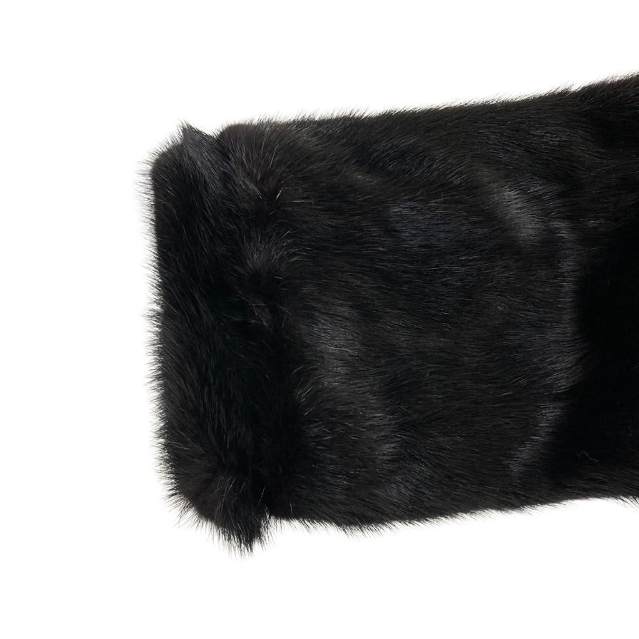 中古◆サフロン ブラックミンク 逆毛コート ブラック サイズ11 SAFRON 【AFF20】