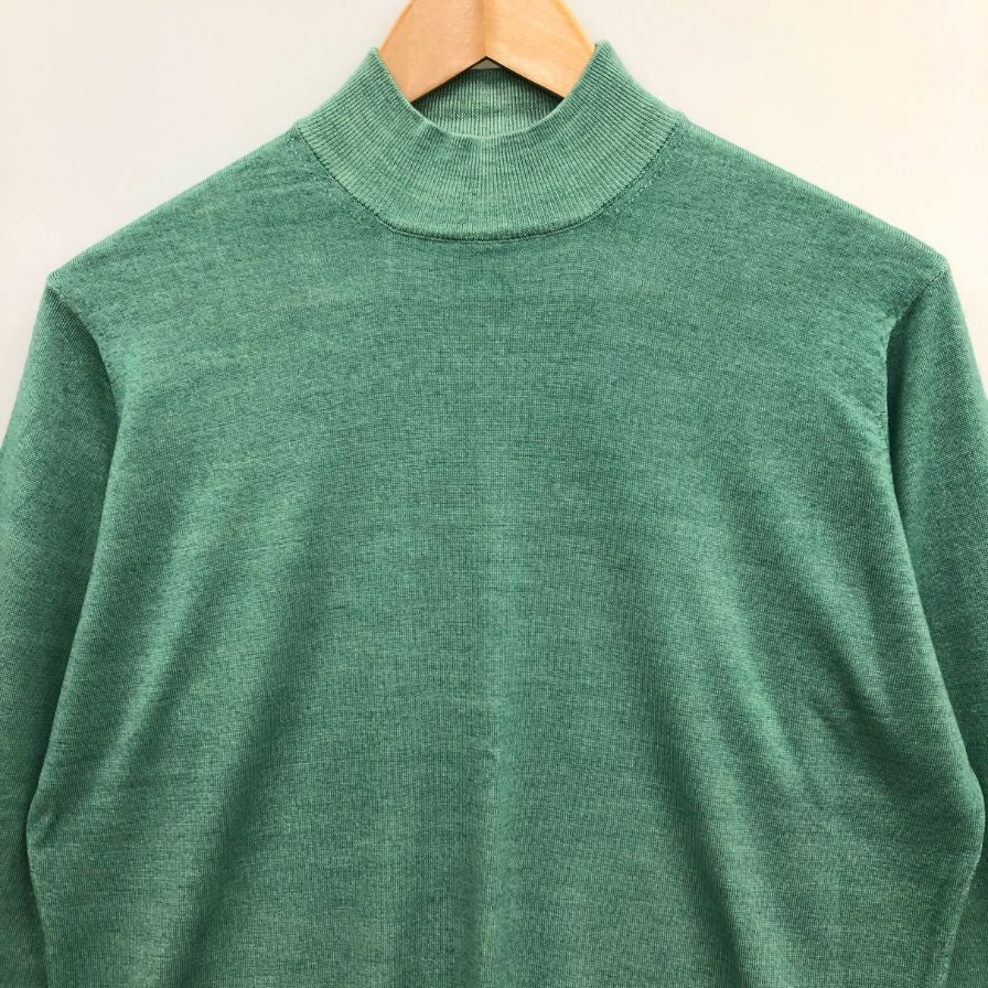 中古◆フィリッポ デ ローレンティス セーター ロイヤルメリノ ウール ニット メンズ サイズ46 グリーン FILIPPO DE LAURENTIIS 【AFB13】