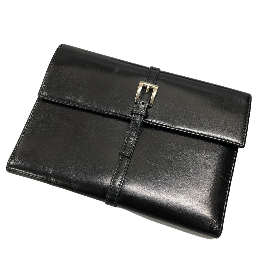 プラダ 三つ折り財布 エナメル ブラック メンズ 1M0510 PRADA【AFI27】