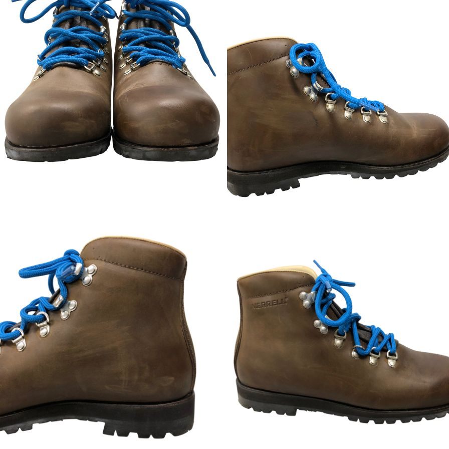 メレル トレッキングブーツ LEATHER ブラウン イタリア製 メンズ サイズ8 MERRELL ブーツ 約26.0cm【LA】【中古】