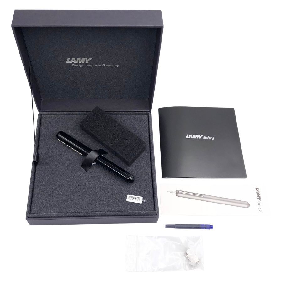 ラミー 万年筆 ダイアログ3 ペン先14k 回転式 ブラック LAMY【AFE4】