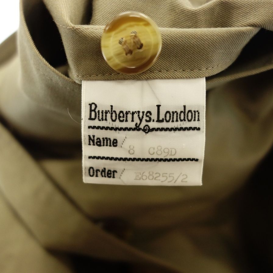 バーバリー ステンカラーコート 80s イングランド製 玉虫色 Burberry's【LA】