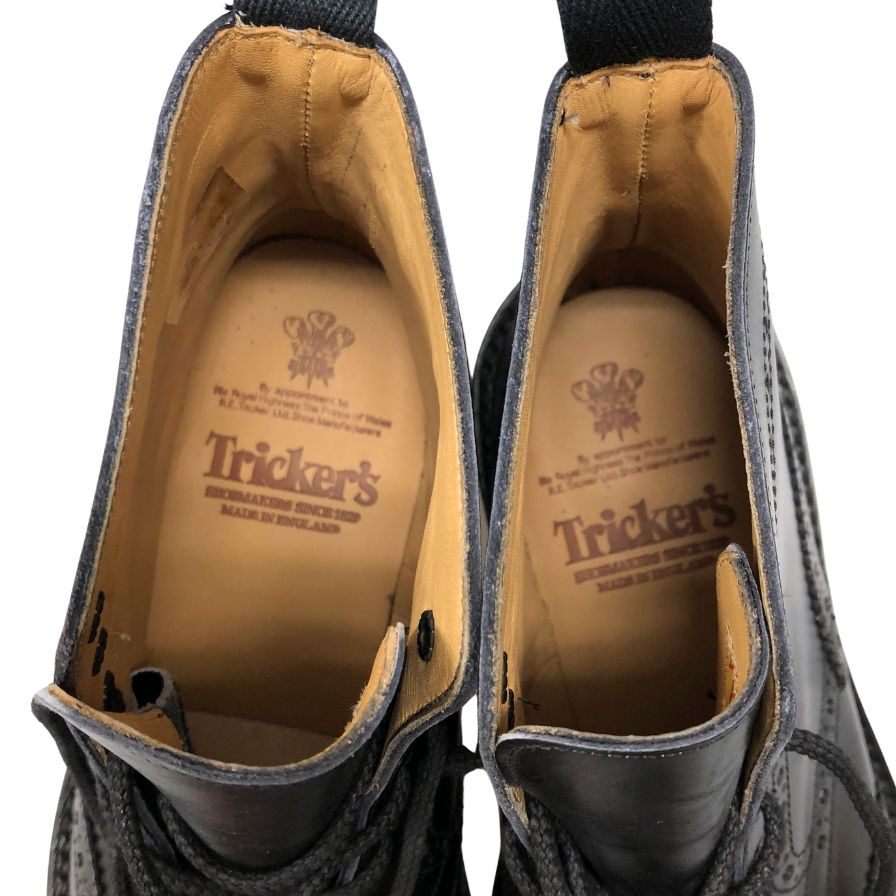トリッカーズ レースアップブーツ モールトン エイコン ブラック メンズ サイズ8 Tricker’s ブーツ 約26.5cm【LA】【中古】