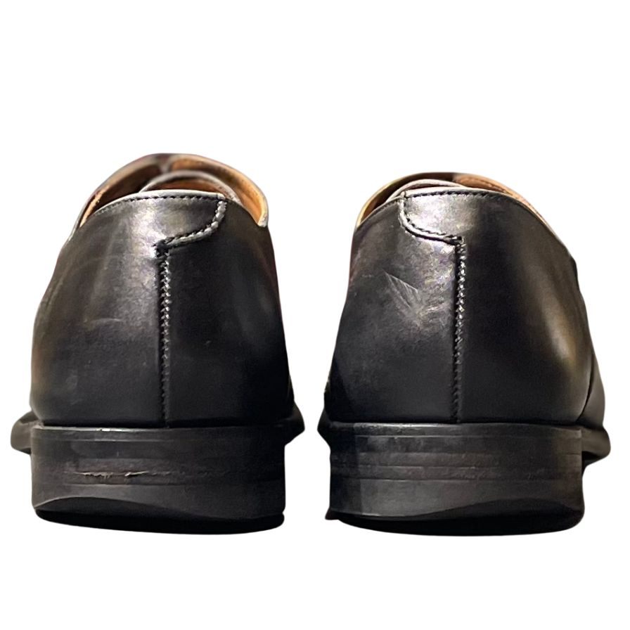 クロケット&ジョーンズ レザーシューズ モールトン2 セミブローグ ブラック メンズ サイズUK7E CROCKETT&JONES MALTON2 約26.0cm【LA】【中古】