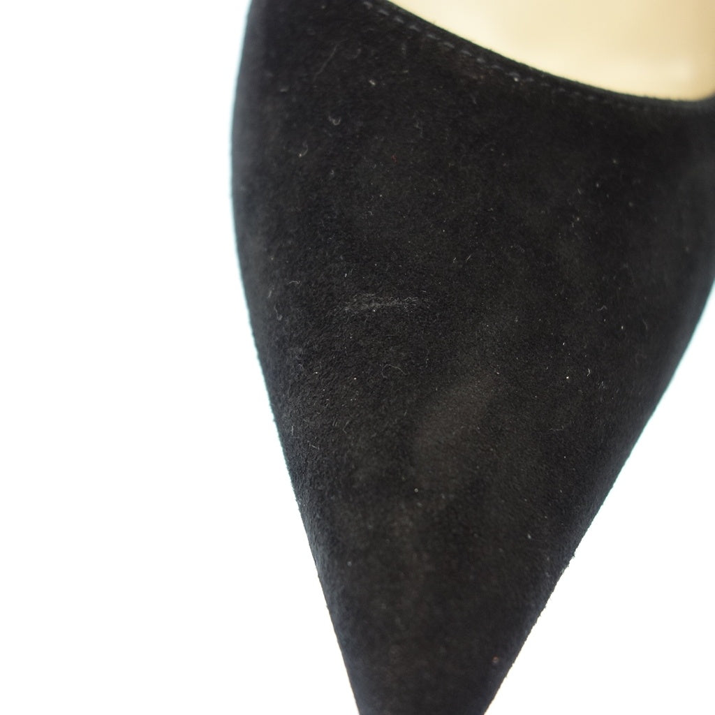 美品◆ジミーチュウ ハイヒール パンプス スエード ブラック サイズ35.5 レディース JIMMY CHOO【AFC31】