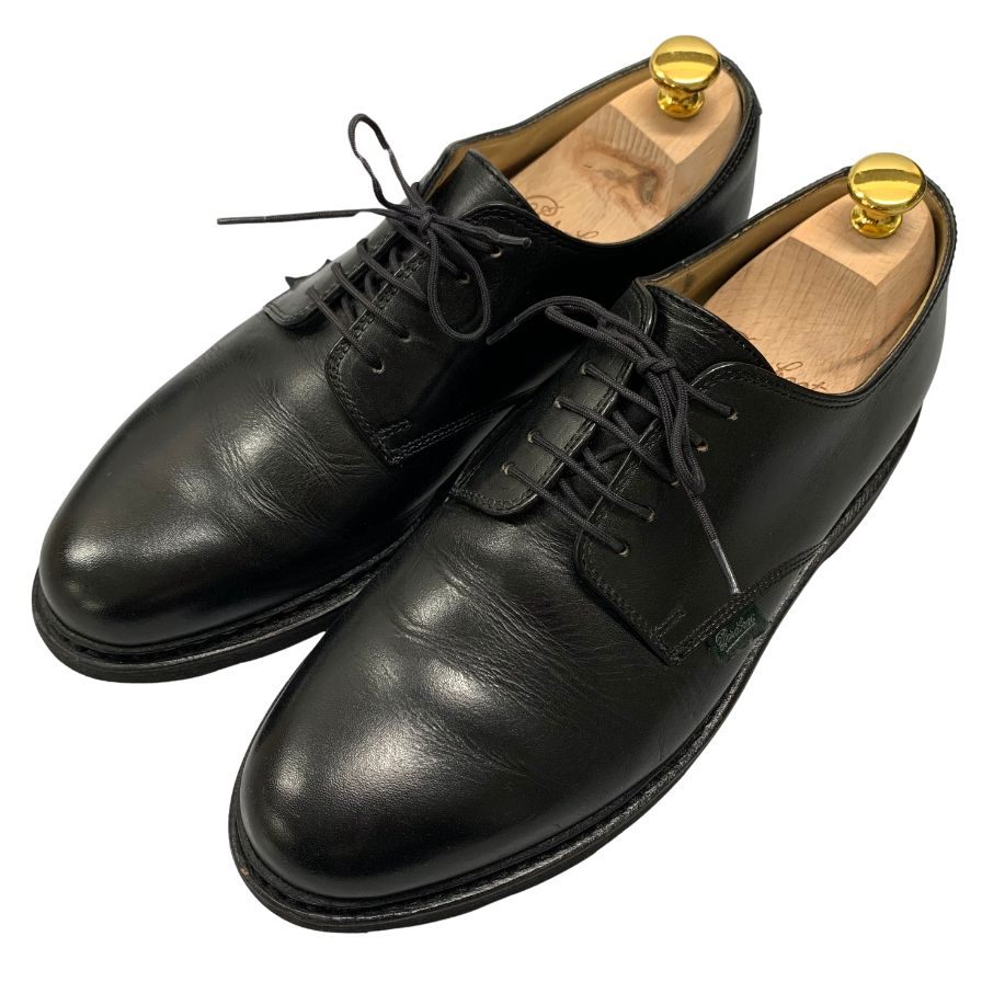 パラブーツ レザーシューズ プレーントゥ アルル カーフ メンズ サイズUK8 ブラウン PARABOOT ARLES ビジネスシューズ 約26.5cm【LA】【中古】