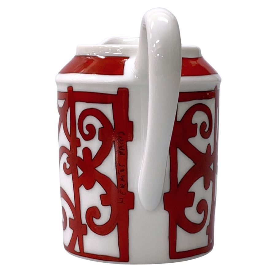 エルメス ガダルキヴィール ミルクポット レッド レディース HERMES【AFI13】【中古】