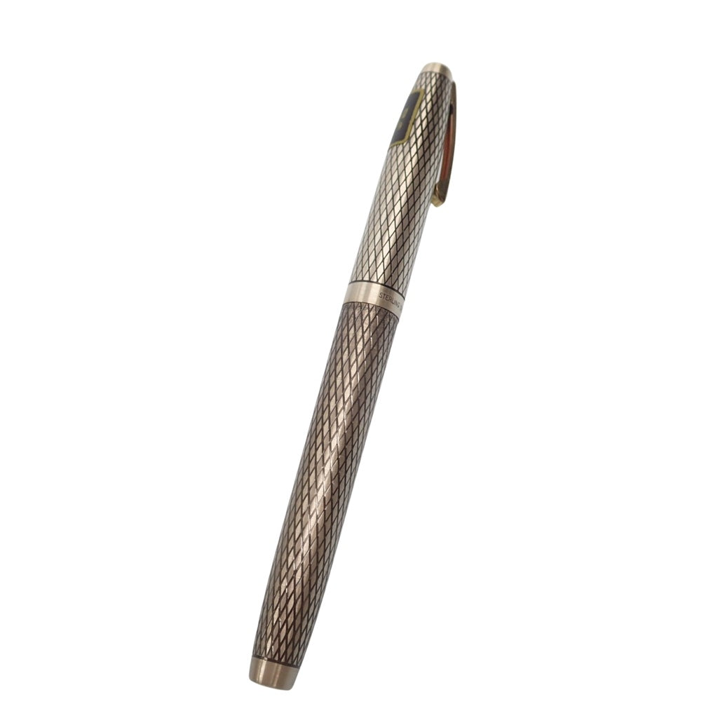 中古◆シェーファー 万年筆 スターリングシルバー ペン先14K シルバー SHEAFFER【AFI4】