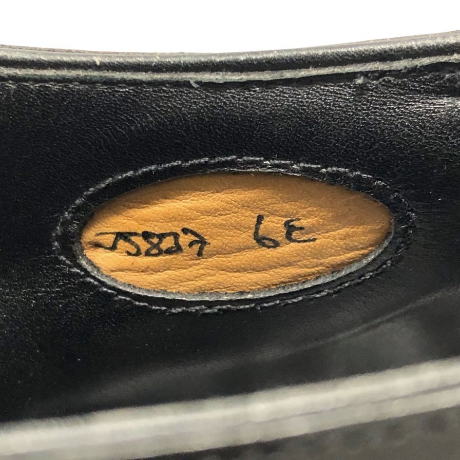 ジョージクレバリー レザーシューズ 5837-12 シングルモンク ブラック メンズ サイズUK6E GEORGE CLEVERLEY ビジネスシューズ 約26.0cm【LA】【中古】