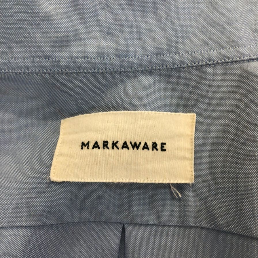 中古◆マーカウェア シャツ ブルー サイズ2 メンズ MARKAWEAR 【AFB27】