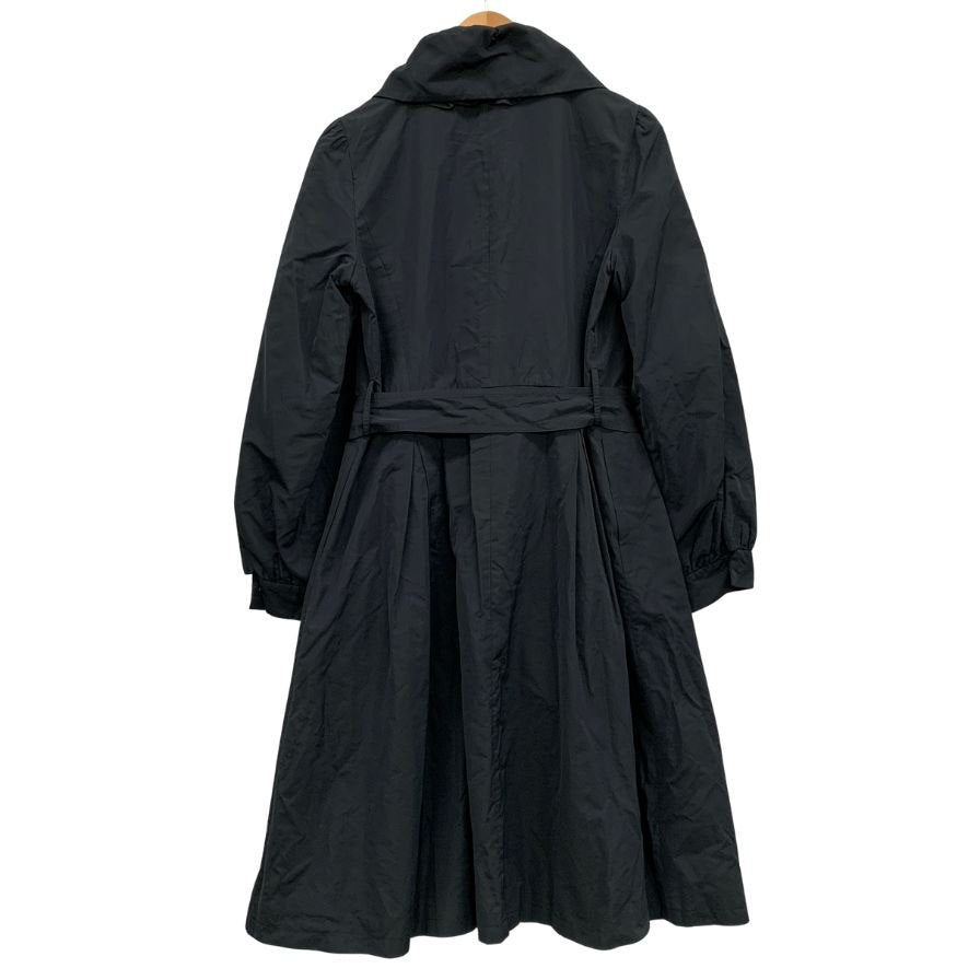 美品◆トゥービーシック コート フリル デザイン スプリングコート ポリエステル ブラック レディース サイズ42 TO BE CHIC 【AFB2】