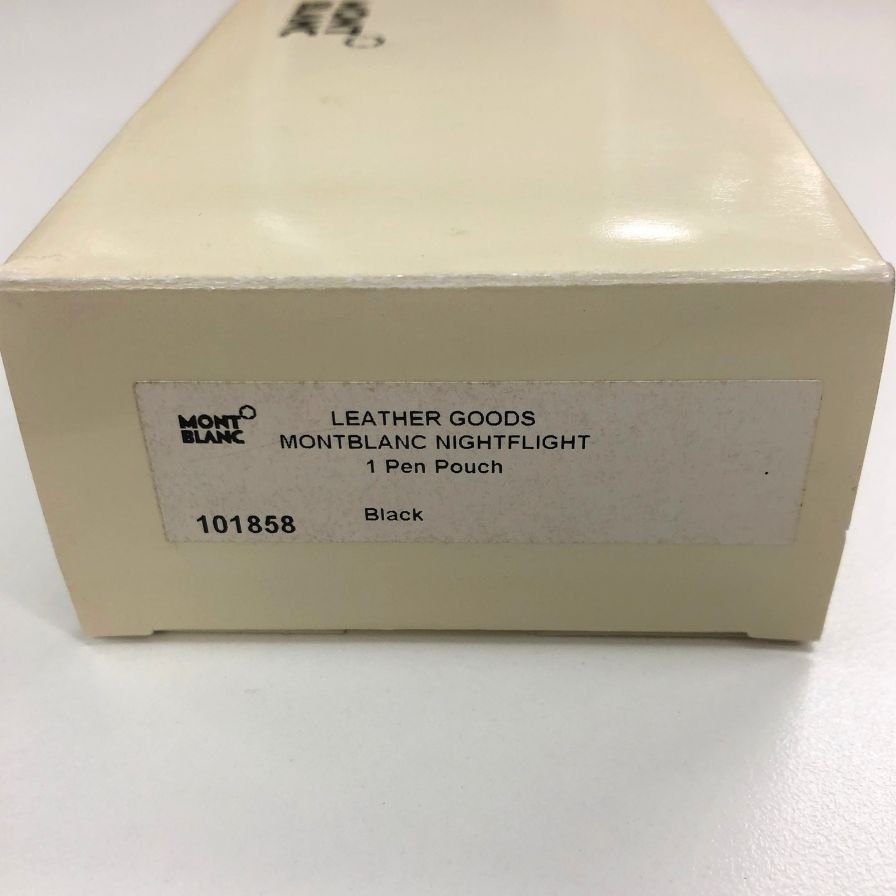 モンブラン ペンケース ナイトフライト 1本用 ブラック レザー Mont Blanc【AFI18-2】【中古】