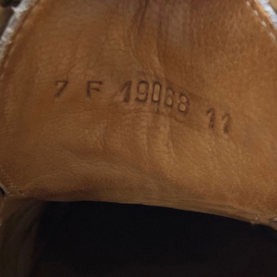 パラブーツ セヴィリエ ウイングチップ ホワイト グレインレザー サイズUK7 Paraboot 約26.0cm【AFD13】