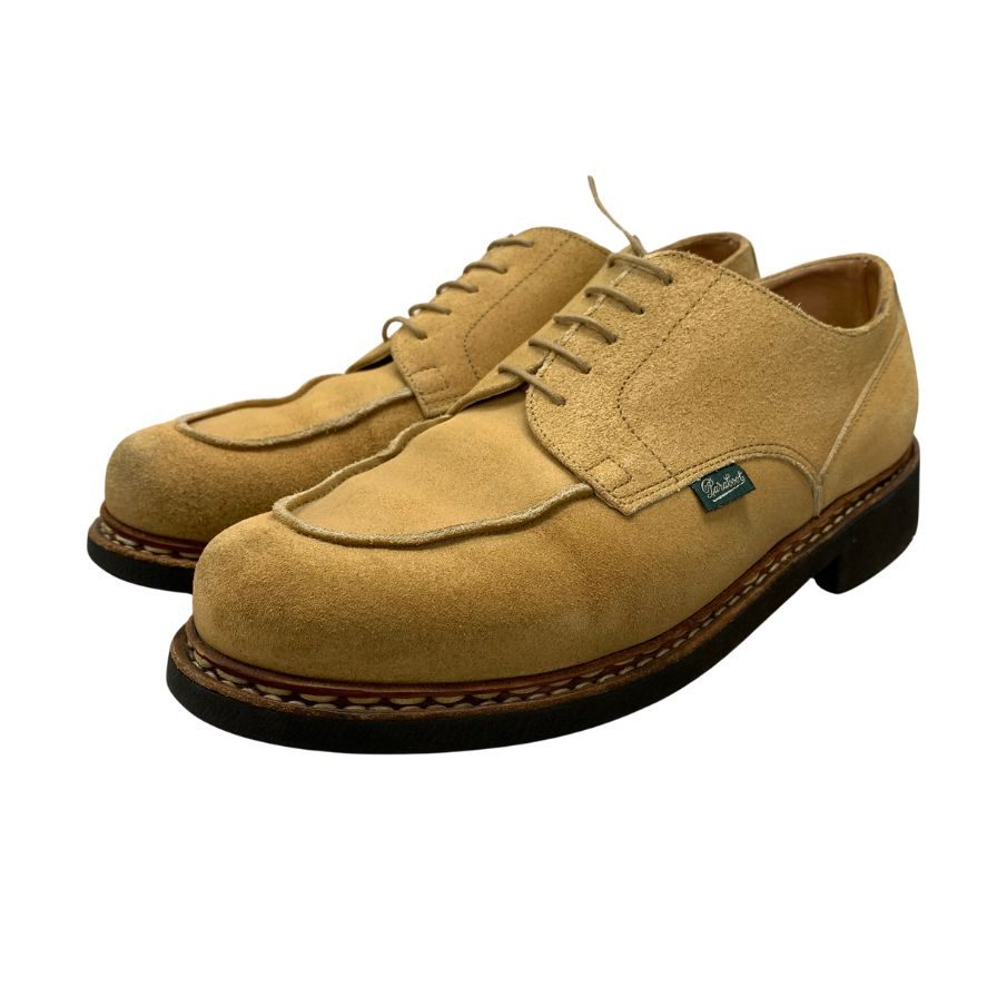 中古◆パラブーツ レザーシューズ シャンボード スエード ベージュ メンズ 8.5 Paraboot CHAMBORD【AFD14】