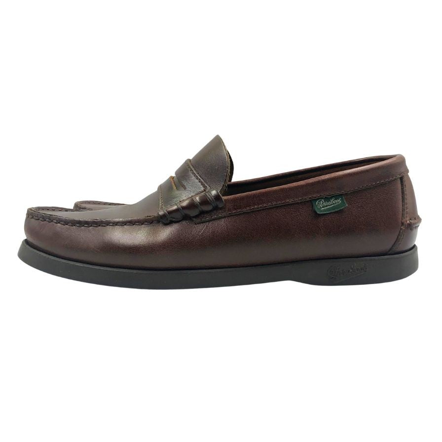 パラブーツ ローファー コロー マリンソール 0114 ブラウン系 サイズ6.5 メンズ Paraboot CORAUX 約25.0cm【AFC41】