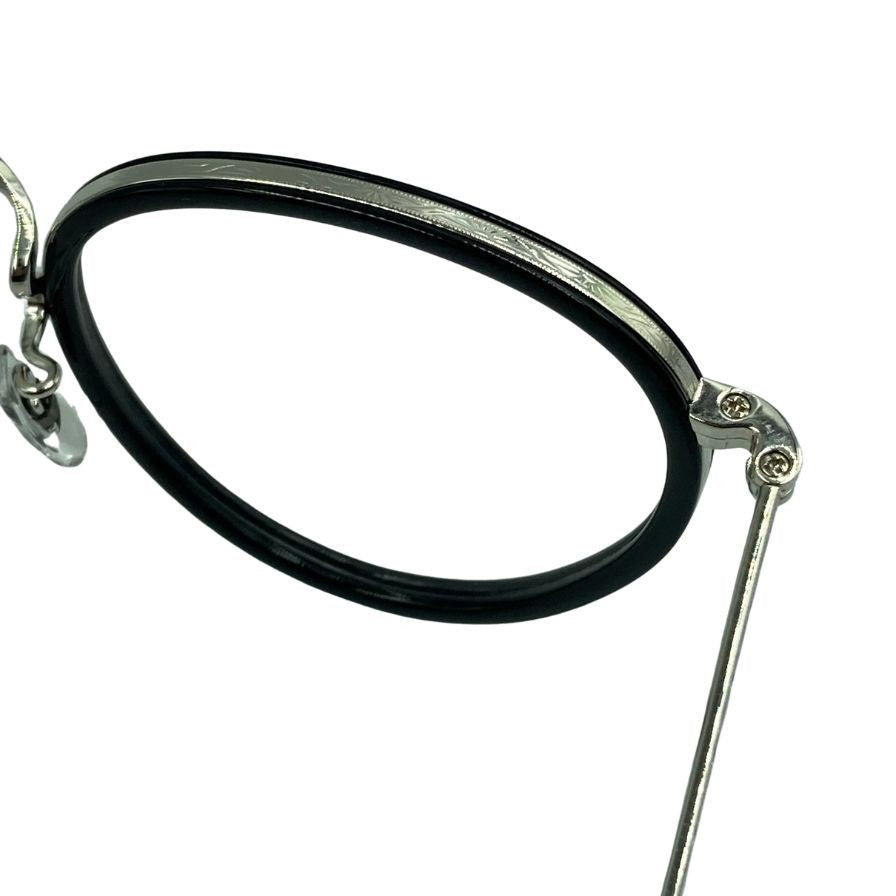 オリバーピープルズ メガネ サングラス MP-2 雅 46□24-148 黒×シルバー OLIVER PEOPLES【AFI2】