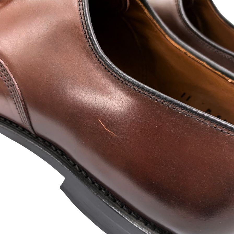 アレンエドモンズ レザーシューズ 5615 PARK AVENUE ストレートチップ シェルコードバン ブラウン サイズ11 Allen Edmonds ビジネスシューズ 約29.5cm【LA】【中古】