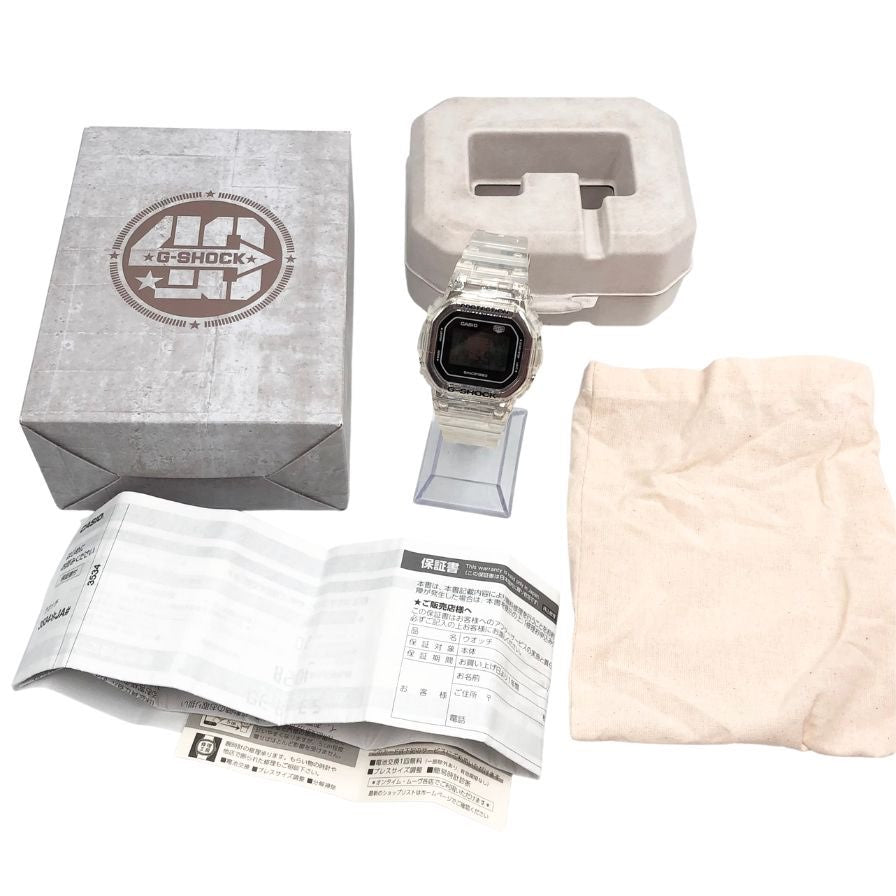 カシオ Gショック 腕時計 クォーツ デジタル ラバーベルト 40周年記念モデル クリア DW-5040RX-7JR CASIO G-SHOCK【AFI14】
