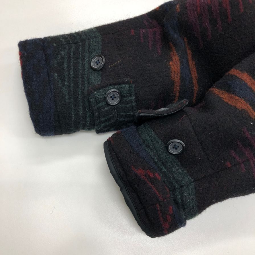 美品◆ユナイテッドアローズ ダッフル チェスター コート 1125-699-5766 チェック柄 L サイズ UNITED ARROWS 【AFA9】