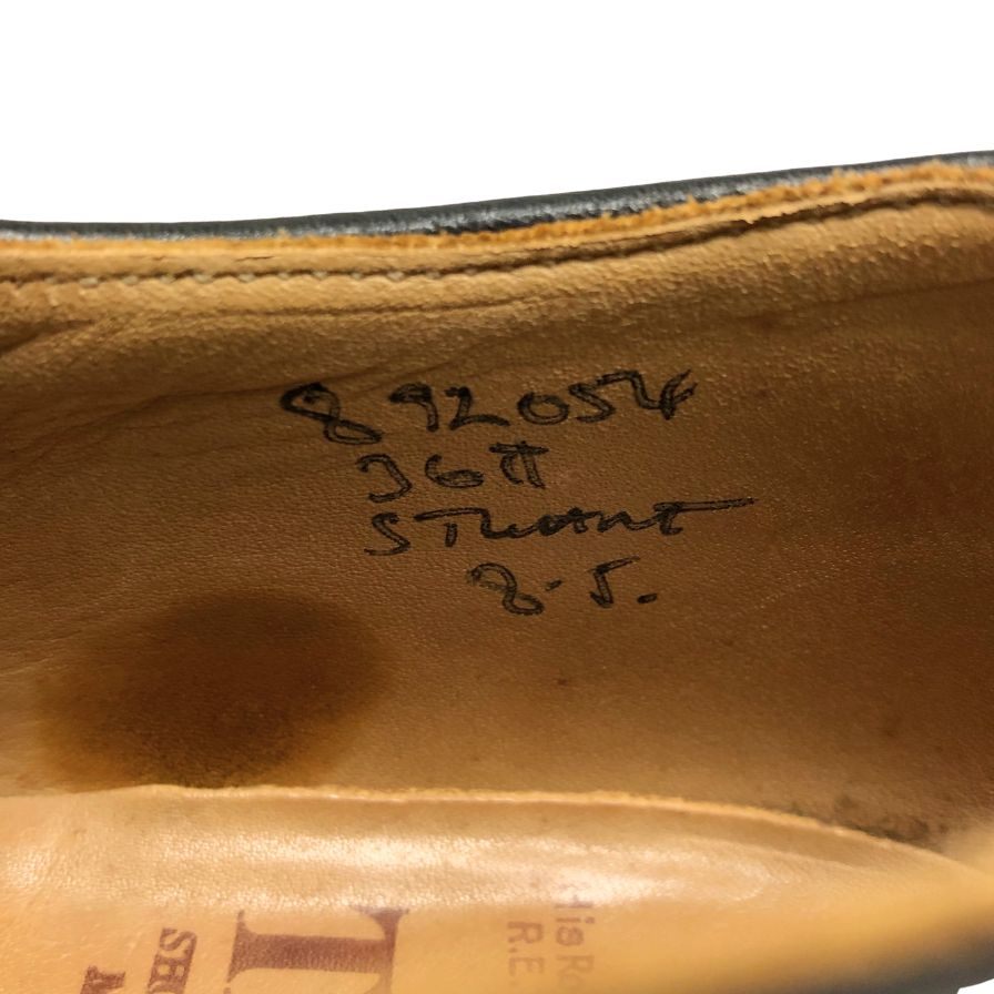 トリッカーズ レザーシューズ Uチップ 3617 レザー ブラック メンズ サイズ 8.5 TRICKER'S STUART 約27.0cm【AFD14】