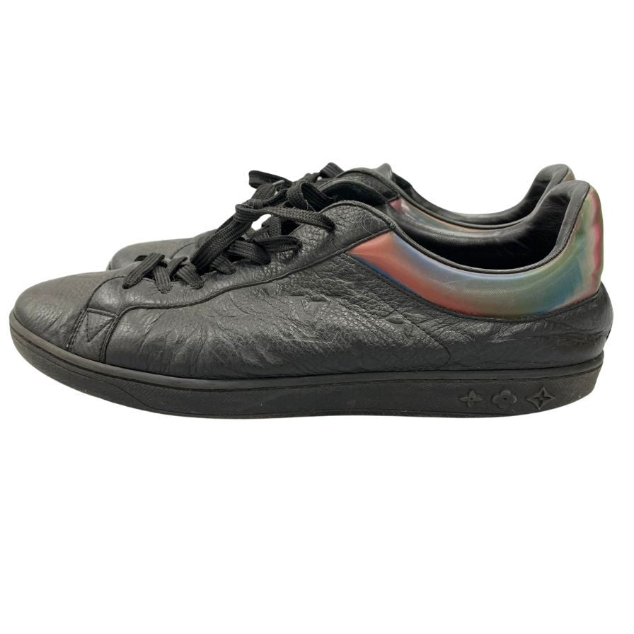 中古◆ルイヴィトン スニーカー モノグラム アンプラント ルクセンブルクライン ブラック メンズ サイズ7.5 1A8J1E LOUIS VUITTON【ADC8】