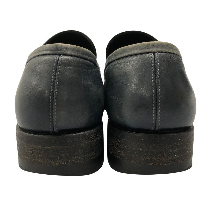 エルメネジルドゼニア クチュールライン コインローファー ダークブラウン グッドイヤー製法 メンズ 8.5EE Ermenegildo Zegna 約27.5cm【AFC5】
