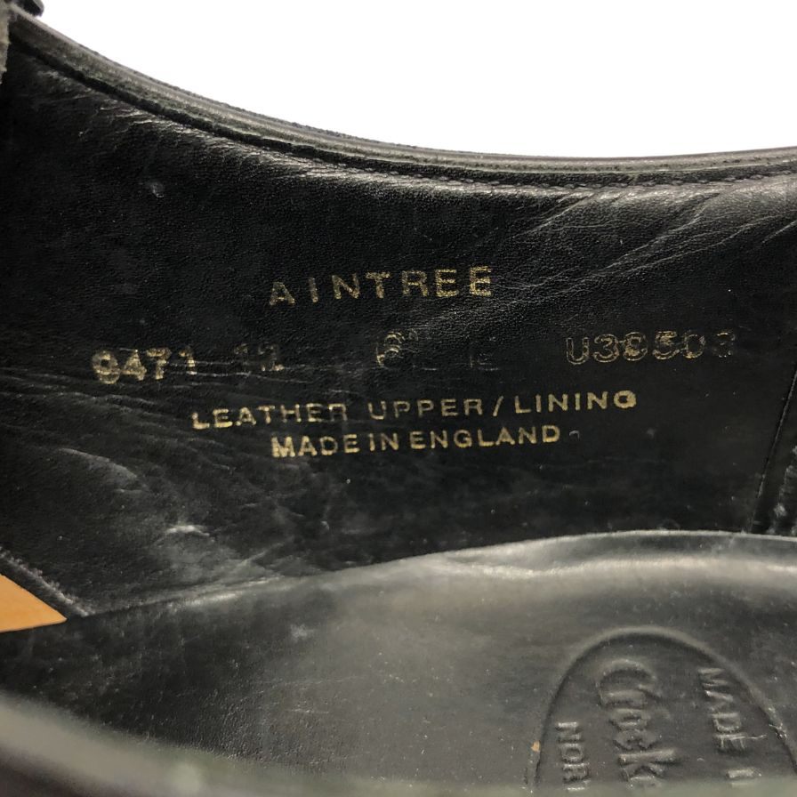 クロケット&ジョーンズ レザーシューズ 外羽根プレーントゥ AINTREE ブラック サイズUK6.5E crokett&jones ビジネスシューズ 約25.5cm【LA】【中古】