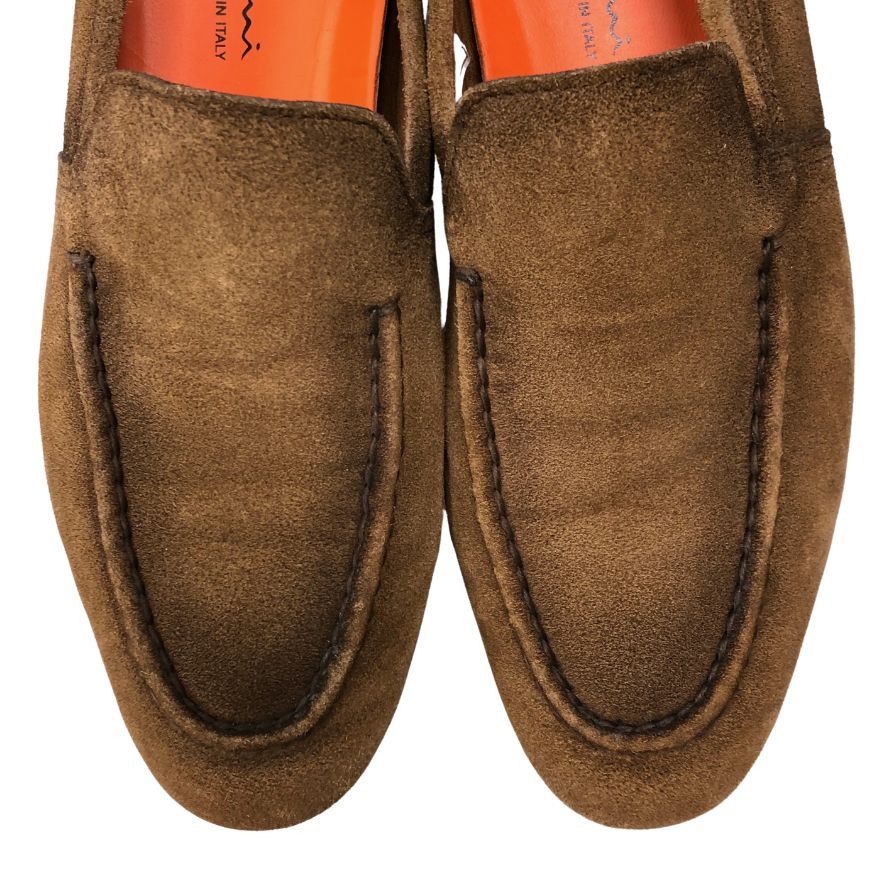 サントーニ ローファー 18000 スエード ブラウン サイズUK6.5 メンズ SANTONI 約25.0cm【AFC40】