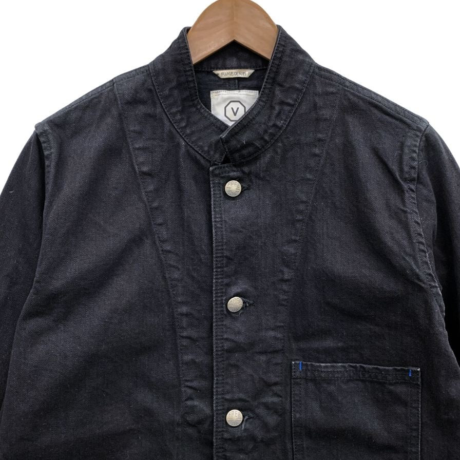 中古◆ヴィズヴィム ビズビム FLUXUS DENIM ジャケット カバーオール メンズ ブラック サイズM visvim 【AFB14】
