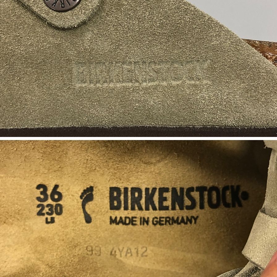 ビルケンシュトック サンダル ボストンBS スエード サイズ36 23.0cm レディース ベージュ系 BIRKENSTOCK 約23.0cm【AFD15-2】