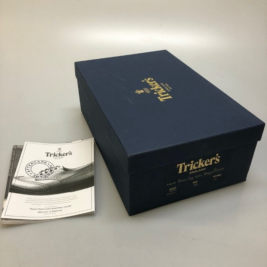 トリッカーズ ストウ S634 メンズ ブラック サイズ 7ハーフ Tricker's ブーツ 約26.5cm【LA】【中古】