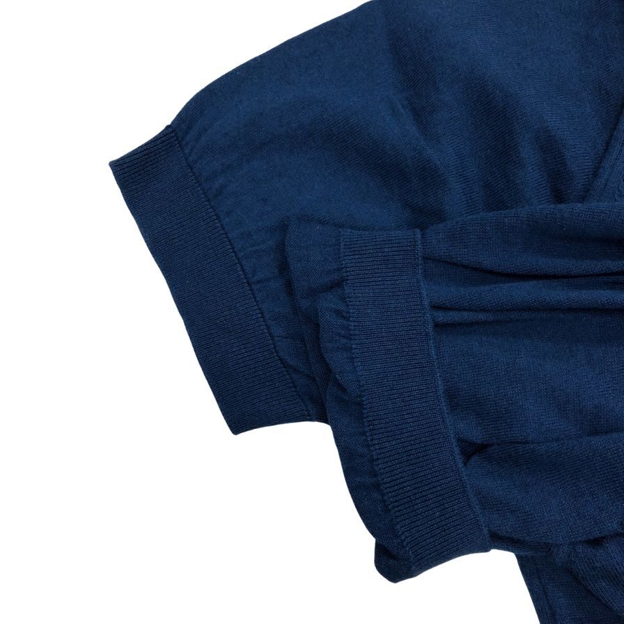美品◆ジョンスメドレー コットンニット ポロシャツ ネイビー サイズM JOHN SMEDLEY 【AFB17】