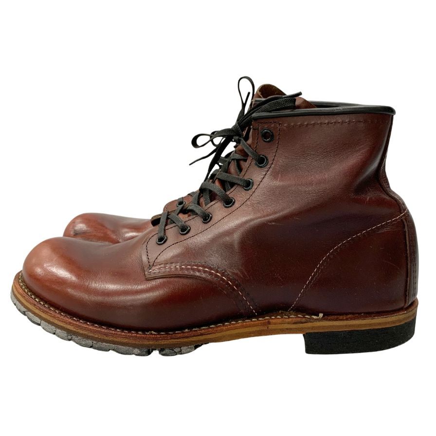 レッドウィング ブーツ 9011 ベックマン プレーントゥ メンズ サイズ9.5D ブラックチェリー REDWING 約27.5cm【AFD5】