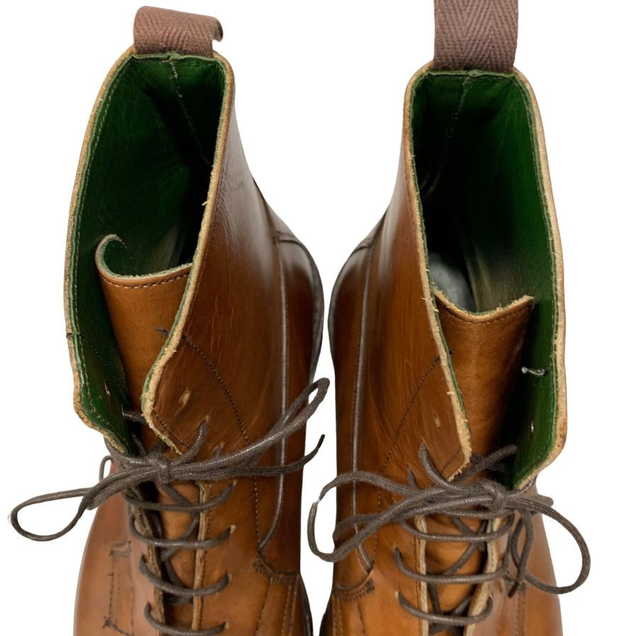 トリッカーズ レザーブーツ M7242 ストレートチップ レースアップ ブラウン メンズ サイズ8 Tricker's 約26.5cm【LA】