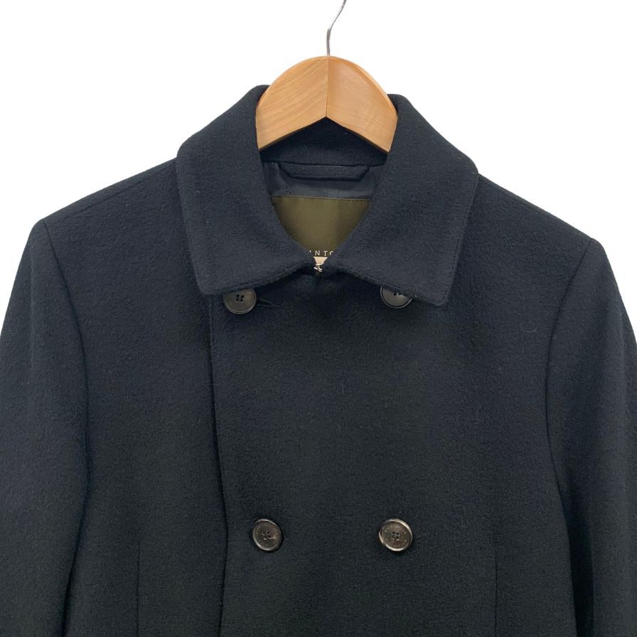 美品◆マッキントッシュ チェスターコート シルク混 ダブルボタン サイズ36 ブラック メンズ MACKINTOSH 【AFA7】