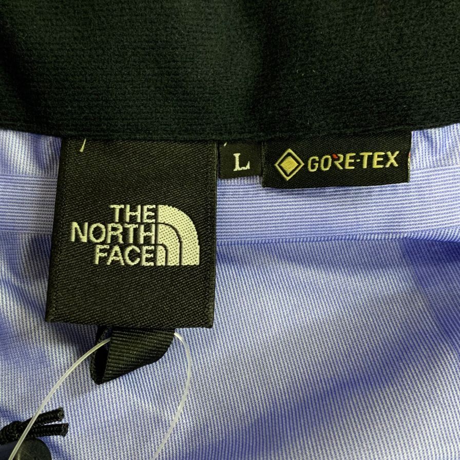 新品同様◆ザ ノースフェイス マウンテンレインテックスジャケット ネイビー×ブラック メンズ サイズL NP12333 THE NORTH FACE 【AFB12】
