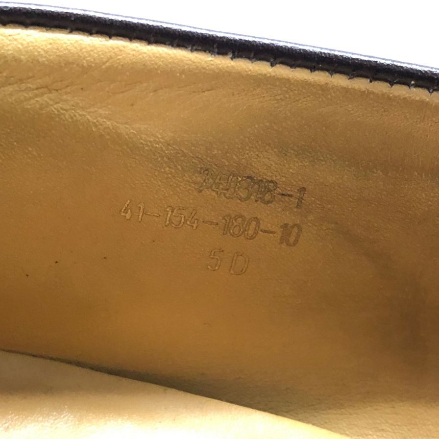 ジェイエムウエストン レザーシューズ シグニチャーローファー 180 ボックスカーフ ダークブラウン メンズ サイズUK5D J.M.WESTON 約24.0cm【AFD3】