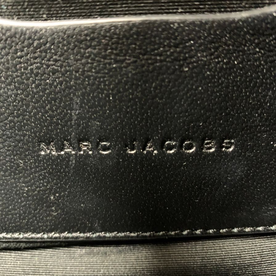 マークジェイコブス バッグ ザ トート モノグラム レザー クロスボディ ミニ トートバッグ レディース 総柄 ブラック MARC JACOBS THE OTTE【AFE3】