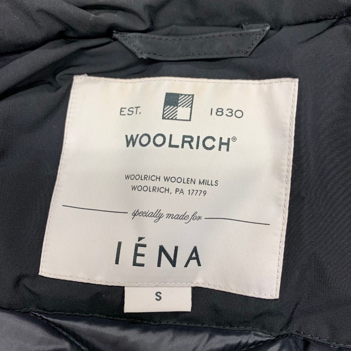 中古◆ウールリッチ イエナ別注 ダウンジャケット フォックスファー フード レディース サイズS ブラック WOOLRICH IENA 【AFA19】