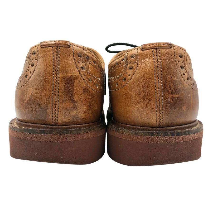 トリッカーズ レザーシューズ バートン ウイングチップ 75633 サイズ7.5 ブラウン系 メンズ Tricker's 約26.0cm【AFC40】