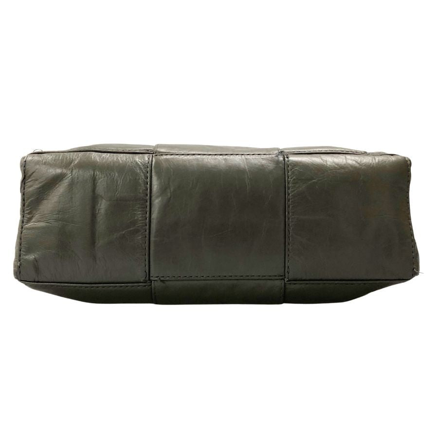 ボッテガヴェネタ ショルダーバッグ マキシイントレチャート レザー クロスボディ グレー メンズ BOTTEGA VENETA【AFE6】