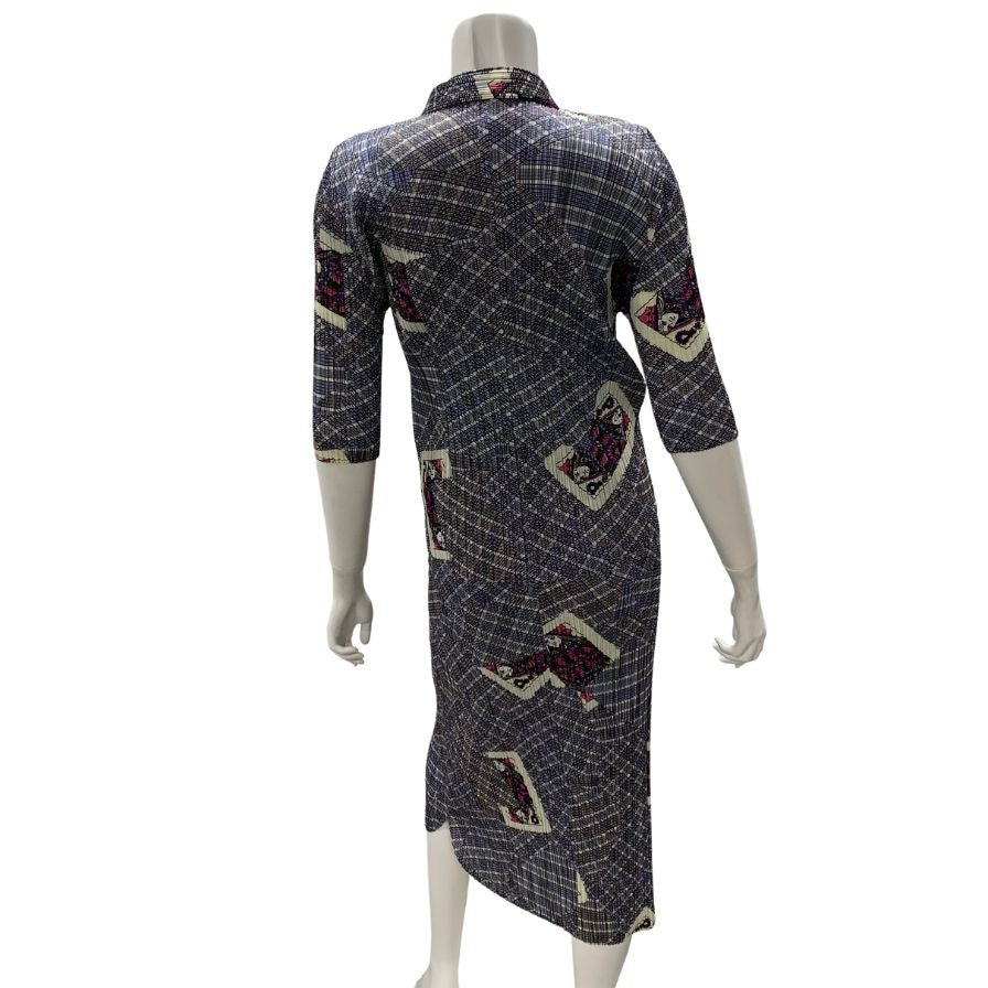 プリーツプリーズ イッセイミヤケ セットアップ トランプ柄 レディース サイズ3 PP73-JH796 PP73-JJ793 PLEATS PLEASE ISSEY MIYAKE【AFB7】
