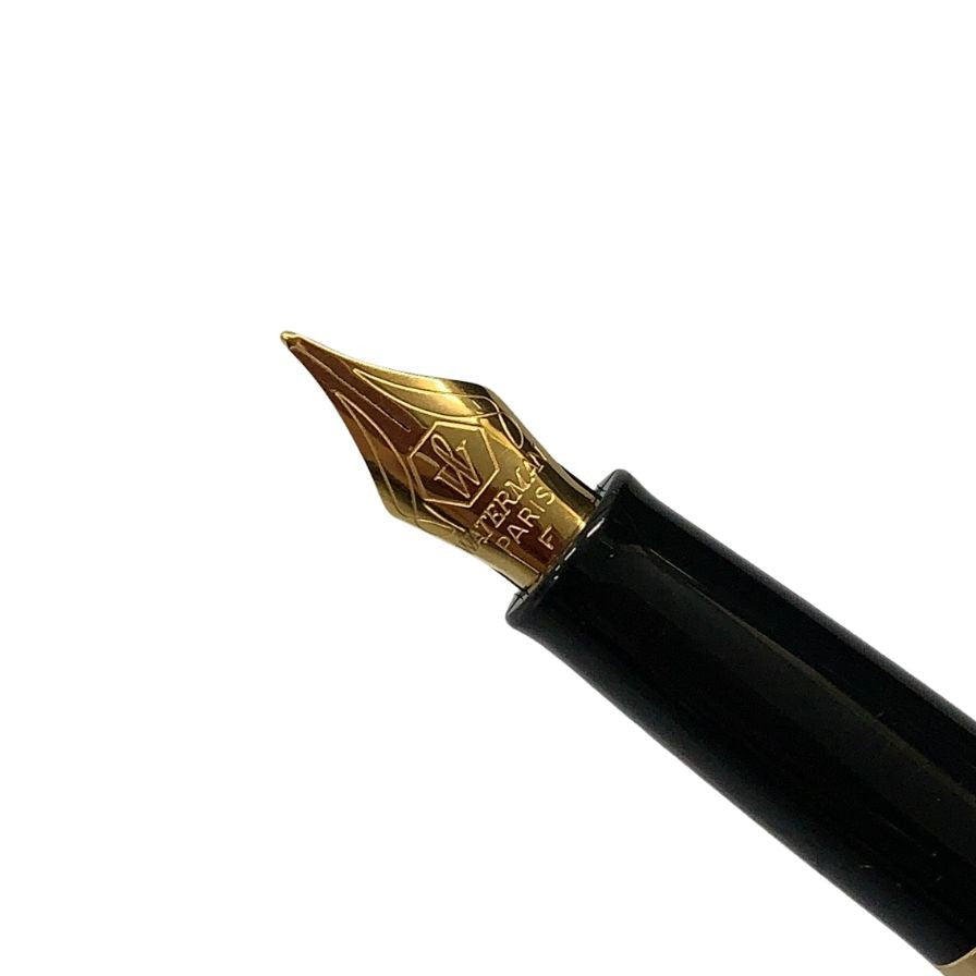 ウォーターマン 万年筆 メトロポリタン エッセンシャル ブラック×ゴールド Fニブ WATERMAN【AFB53】