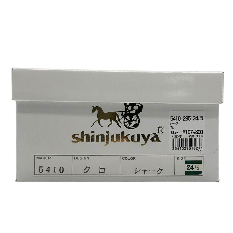 新宿屋 レザーハイヒール シャーク 5410-295 ブラック 24.5cm レディース sinjukuya 約24.5cm【7-18】