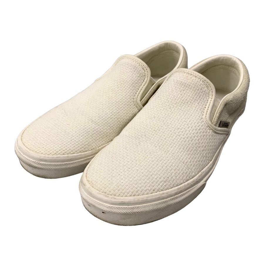 ヴァンズ スリッポン 500714 ホワイト メンズ サイズ 25.5cm VANS 約25.5cm【AFC47】