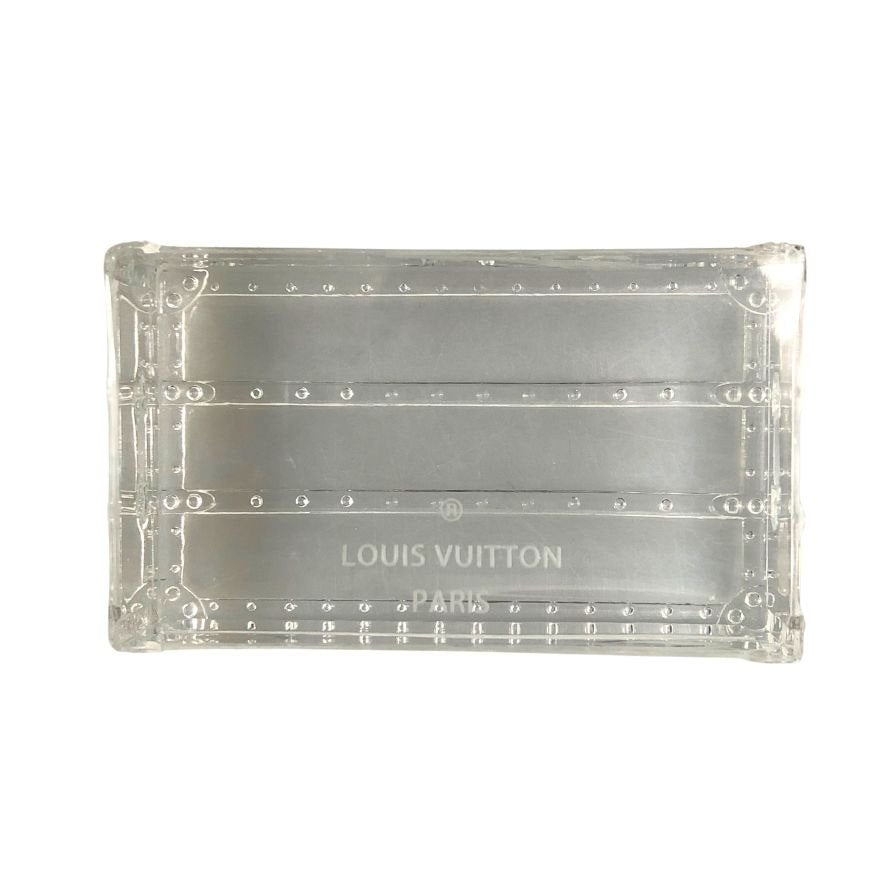 ルイヴィトン 限定ノベルティ クリスタル ペーパーウェイト トランクケース LOUIS VUITTON