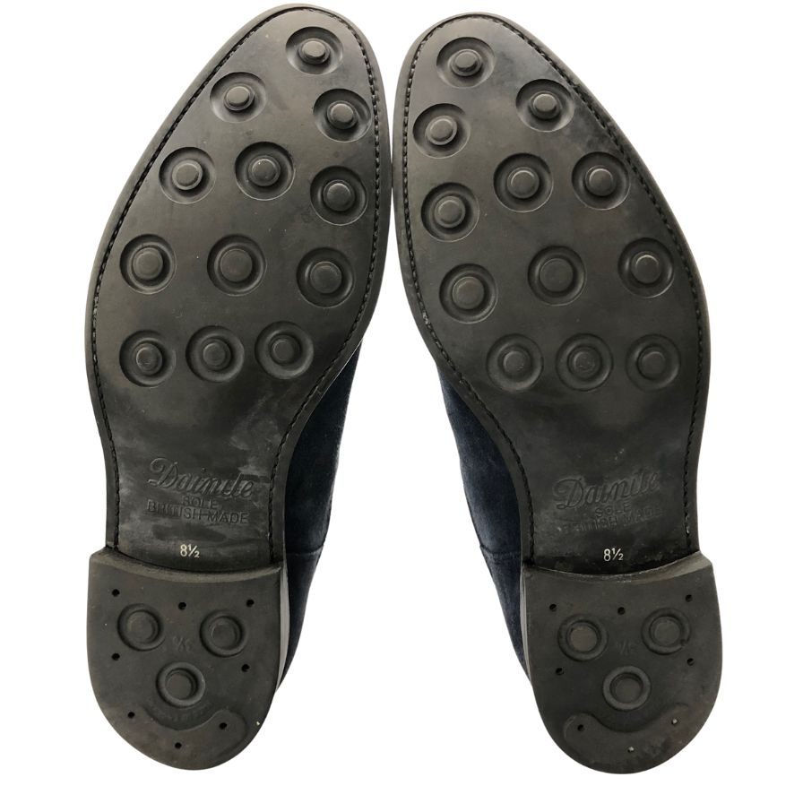 シップス サイドゴアブーツ Master Crafted Footwea スエード ネイビー サイズUK8.5E SHIPS 約26.5cm【AFC47】