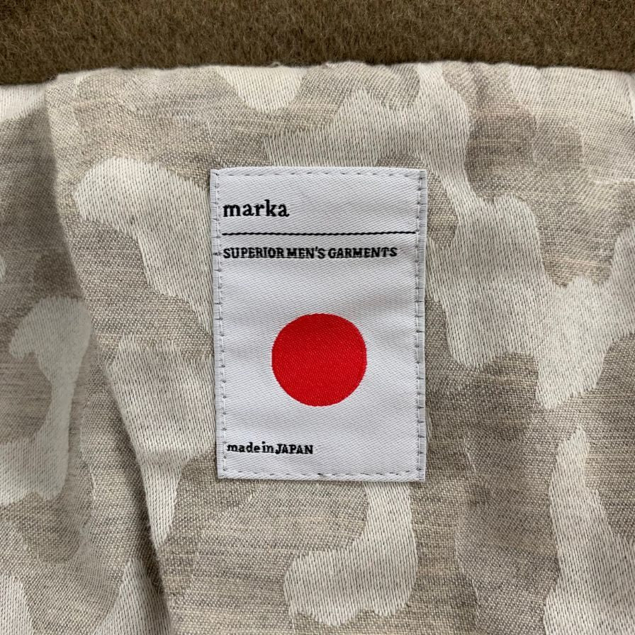 美品◆マーカ チェスターコート ウール サイズ1 メンズ ベージュ marka 【AFA16】